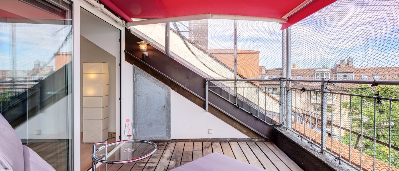 мансардная квартира München Maxvorstadt 03 лоджия 14568