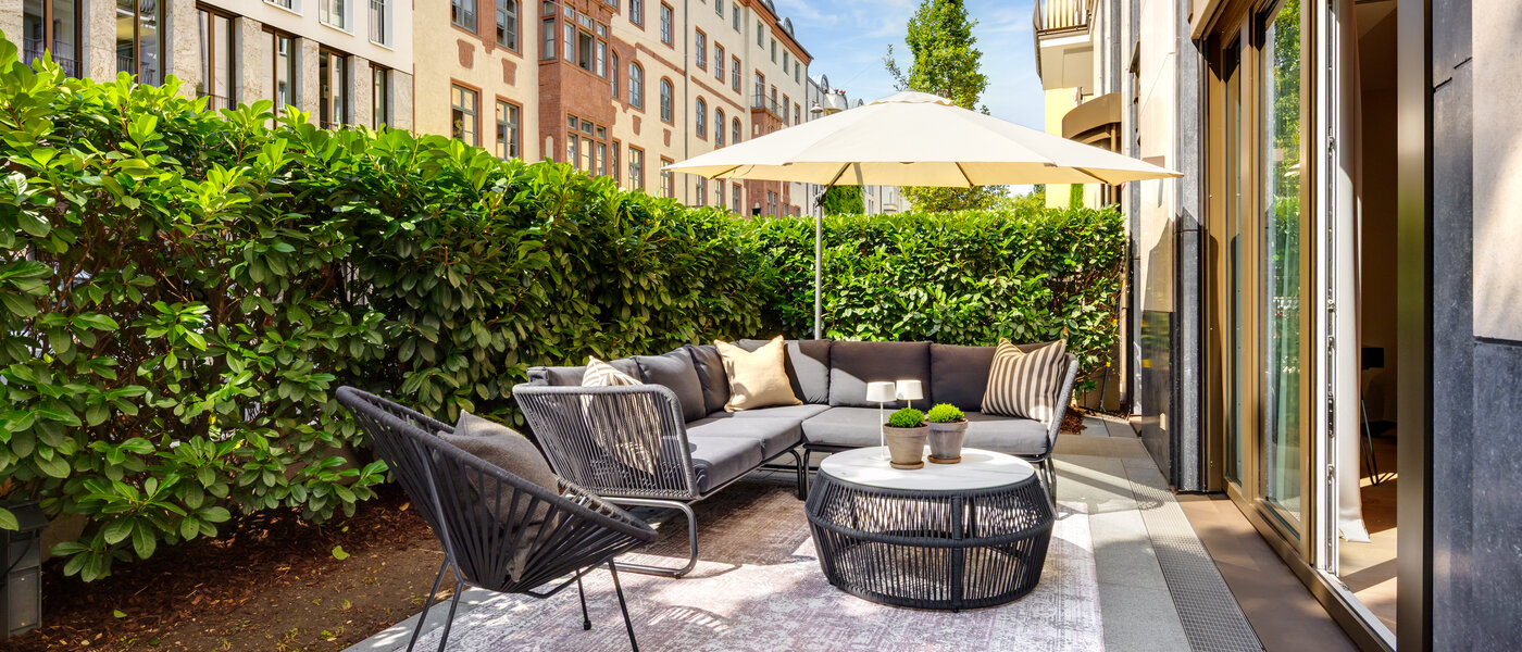 квартира München Maxvorstadt - Museumsviertel 01 терраса 14574