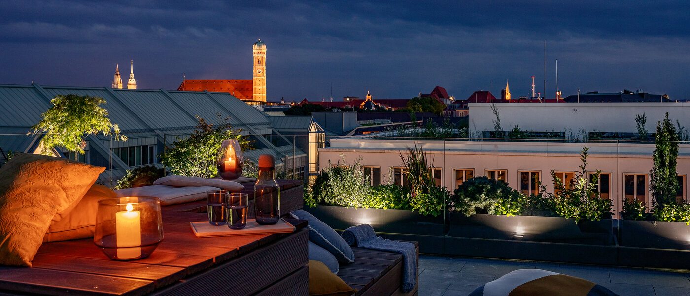 квартира München Maxvorstadt - Museumsviertel 01 общая терраса для жильцов дома 14574