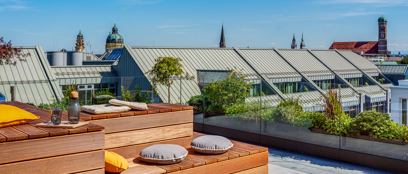 квартира München Maxvorstadt - Museumsviertel 02 общая терраса для жильцов дома 14574