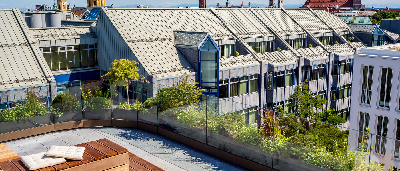 квартира München Maxvorstadt - Museumsviertel 03 общая терраса для жильцов дома 14574