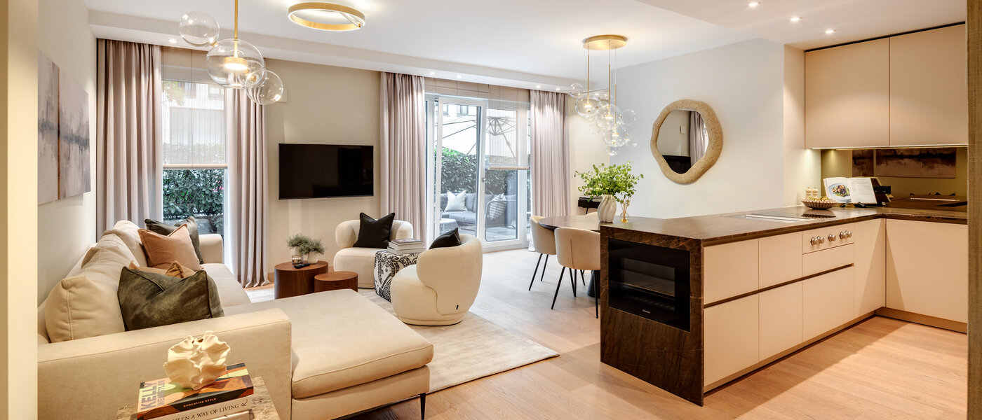 квартира München Maxvorstadt - Museumsviertel 01 жилое пространство 14574