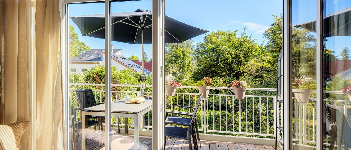 двухэтажная квартира Gröbenzell 01 вид из окна 14575