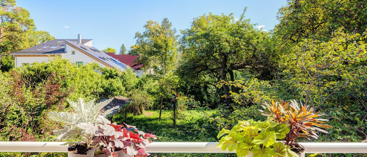 двухэтажная квартира Gröbenzell 02 вид из окна 14575