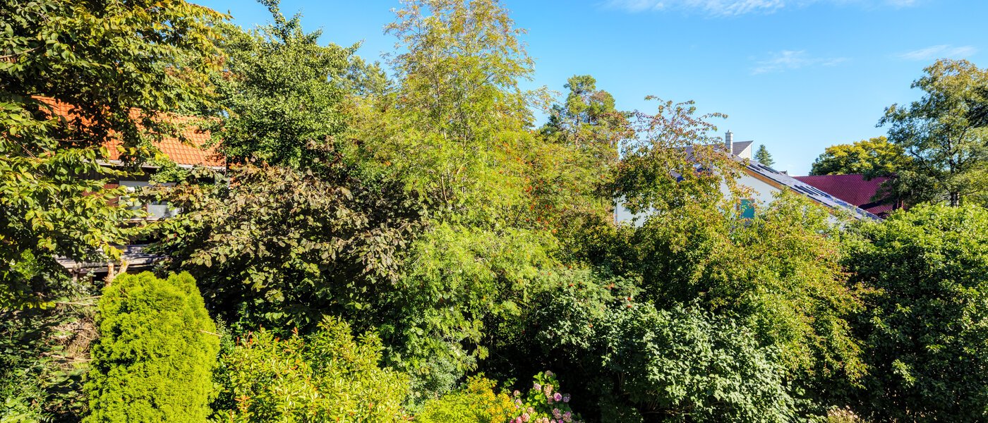 двухэтажная квартира Gröbenzell 06 вид из окна 14575