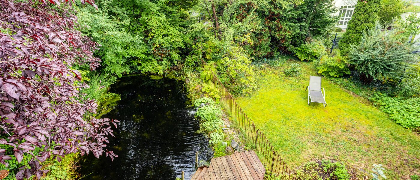 Особняк München Obermenzing 02 вид из окна 14582