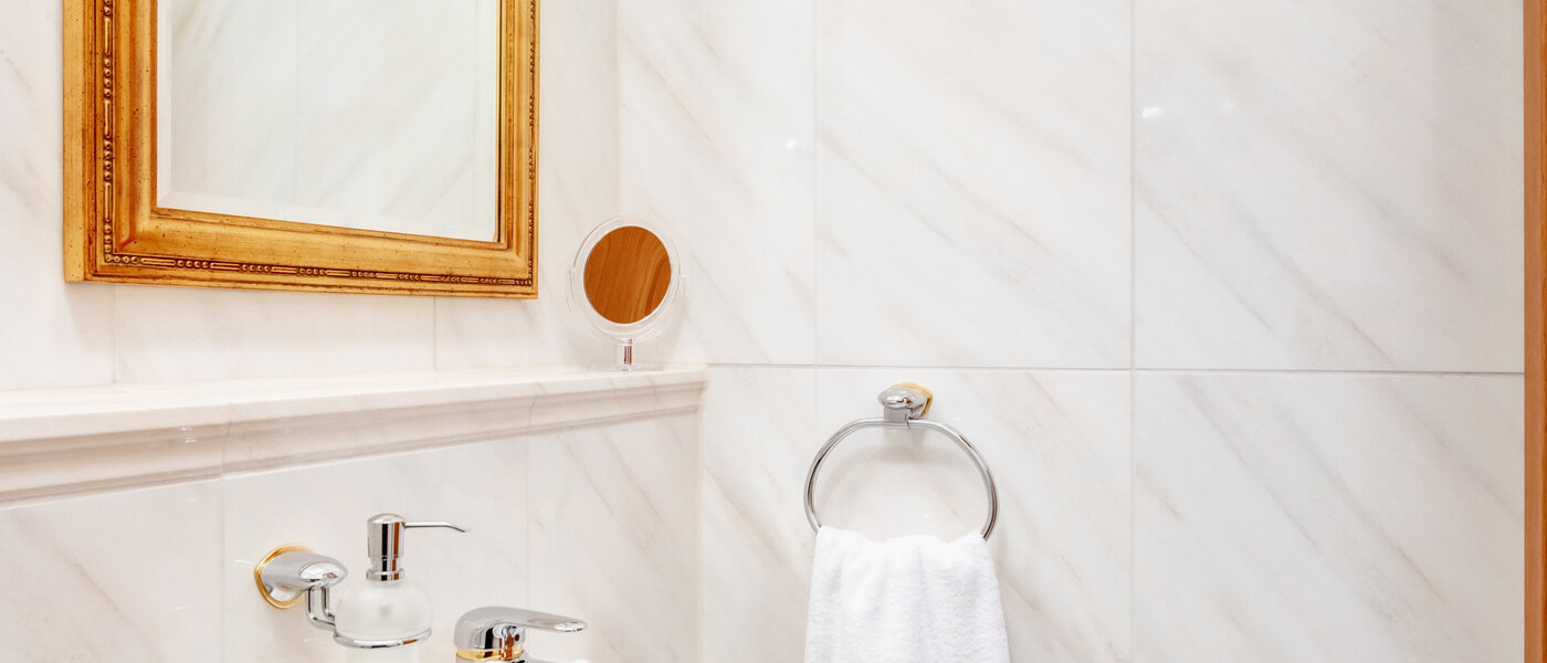 двухэтажная квартира München Fasangarten 01 гостевой туалет 14585