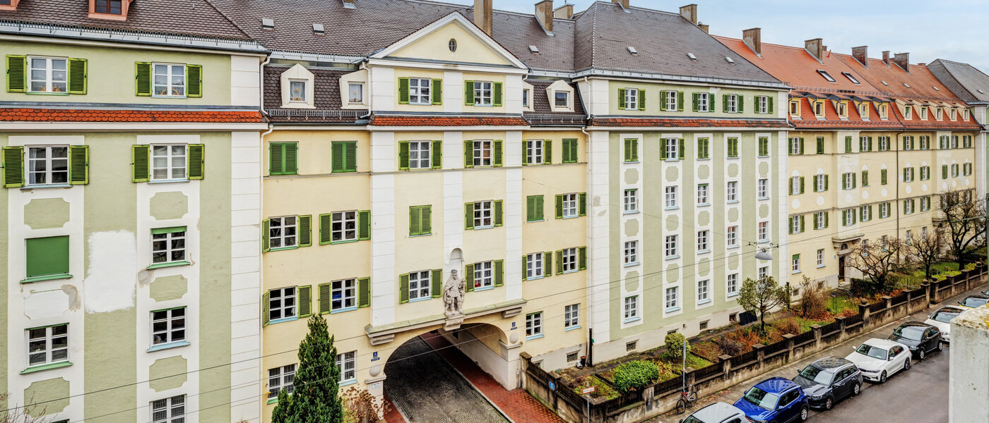 квартира München Neuhausen 02 вид из окна 14587