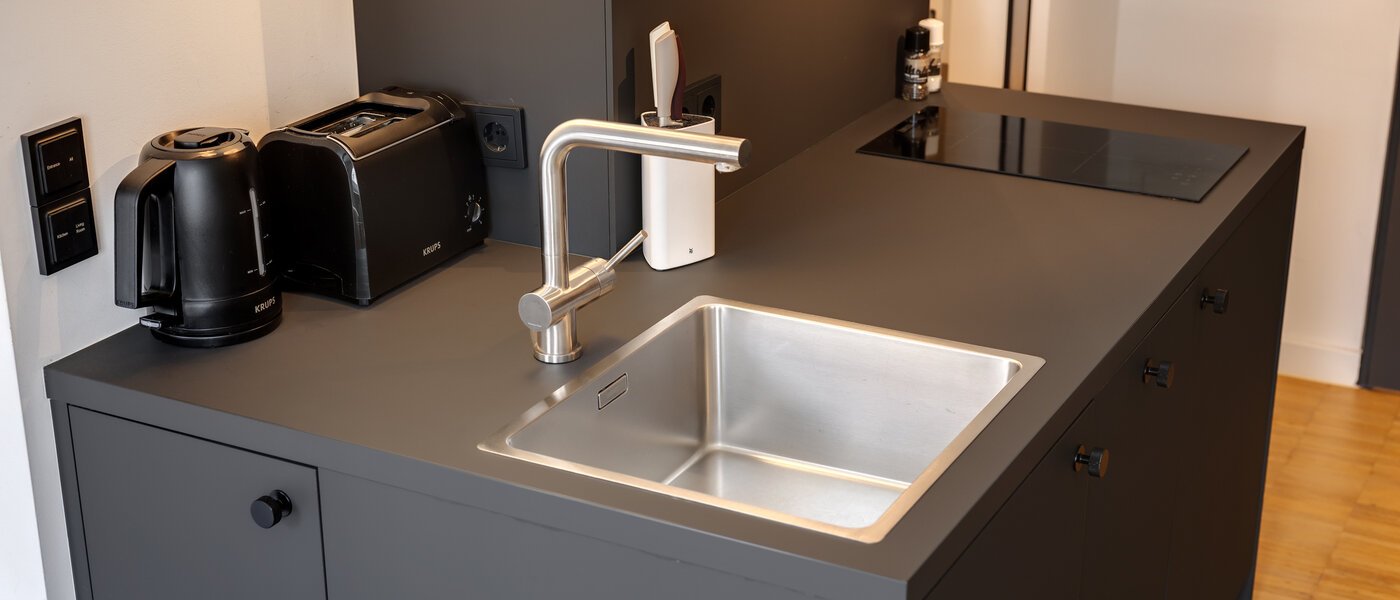 квартира München Schwabing-West (rund um den Hohenzollernplatz) 01 кухня 14592