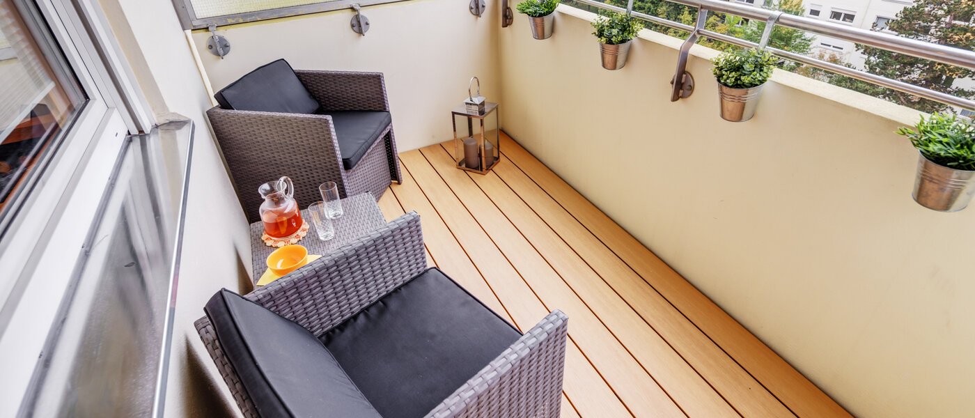 квартира München Westkreuz 02 балкон 14594