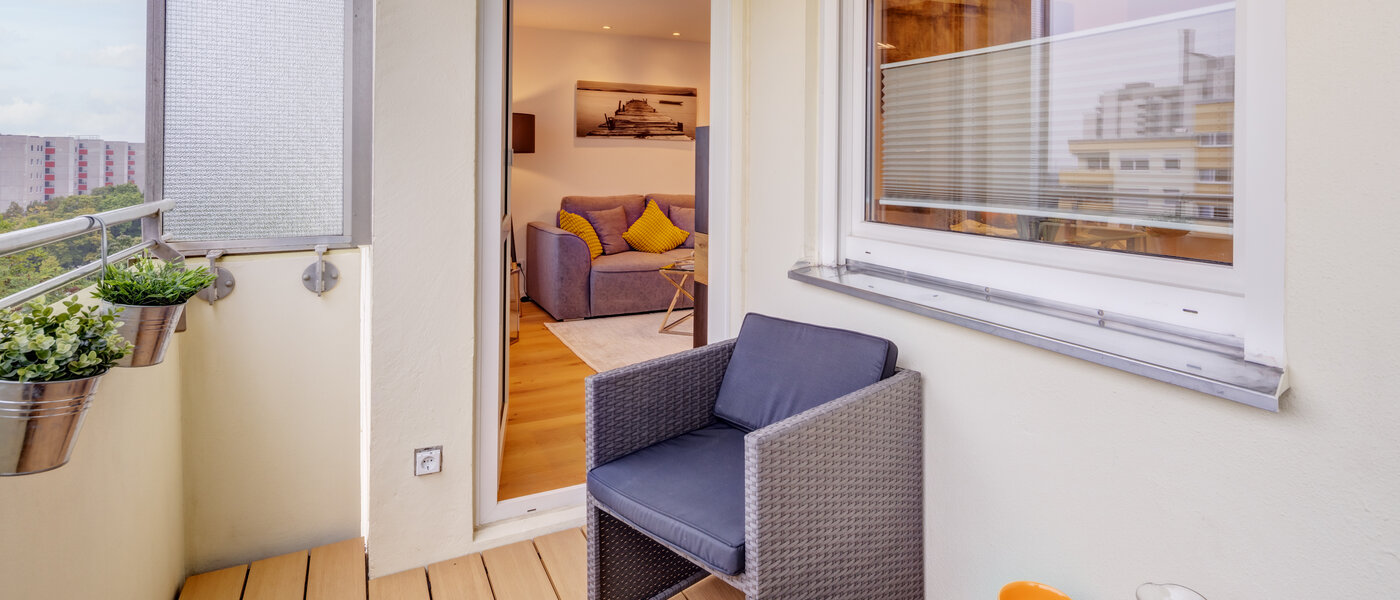 квартира München Westkreuz 03 балкон 14594