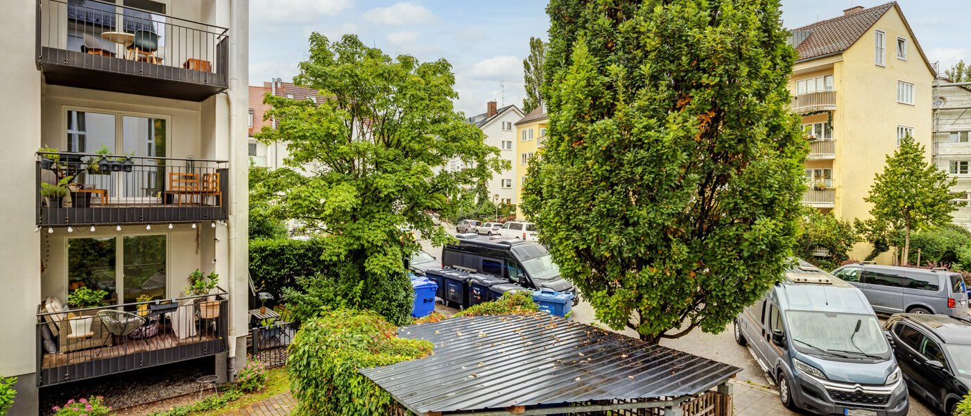 квартира München Nymphenburg 02 вид из окна 14596