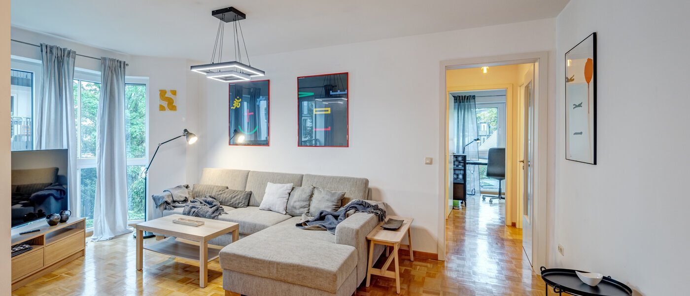 квартира München Nymphenburg 01 гостиная 14596