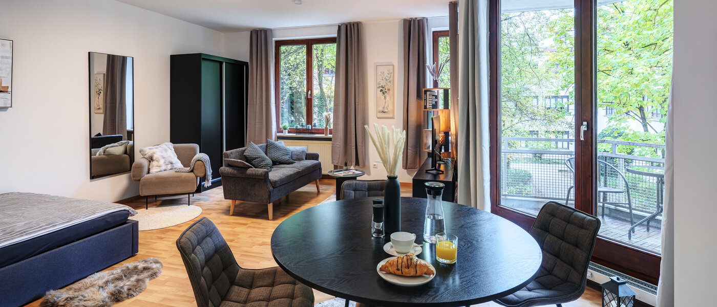 квартира München Maxvorstadt - Westen 05 жилое пространство 14611