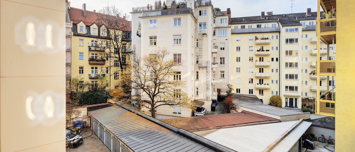 квартира München Schwabing-West 01 вид из окна 14646