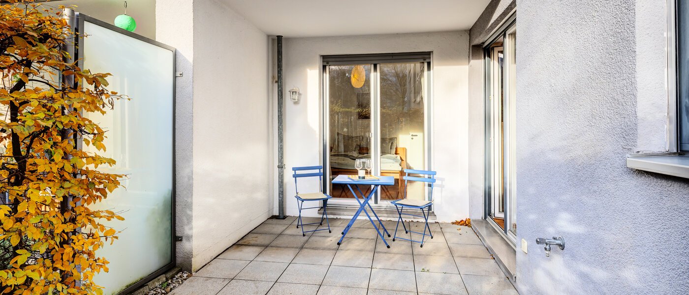 квартира München Parkstadt Schwabing 01 терраса 14647