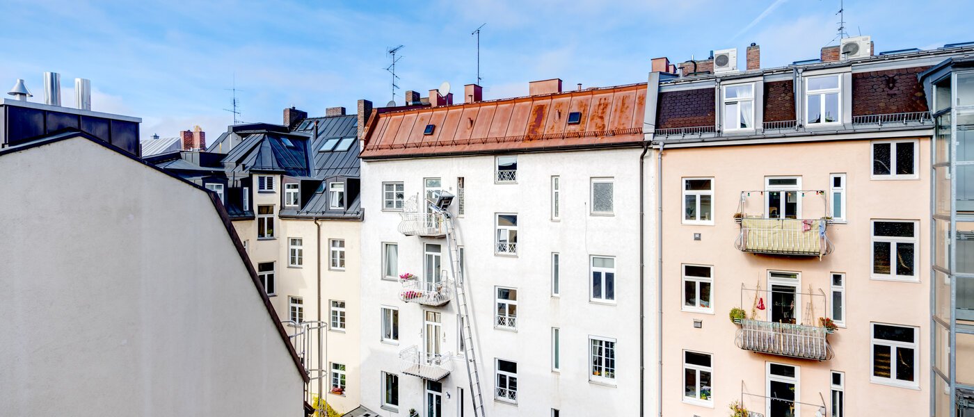 мансардная квартира München Haidhausen 03 вид из окна 14648