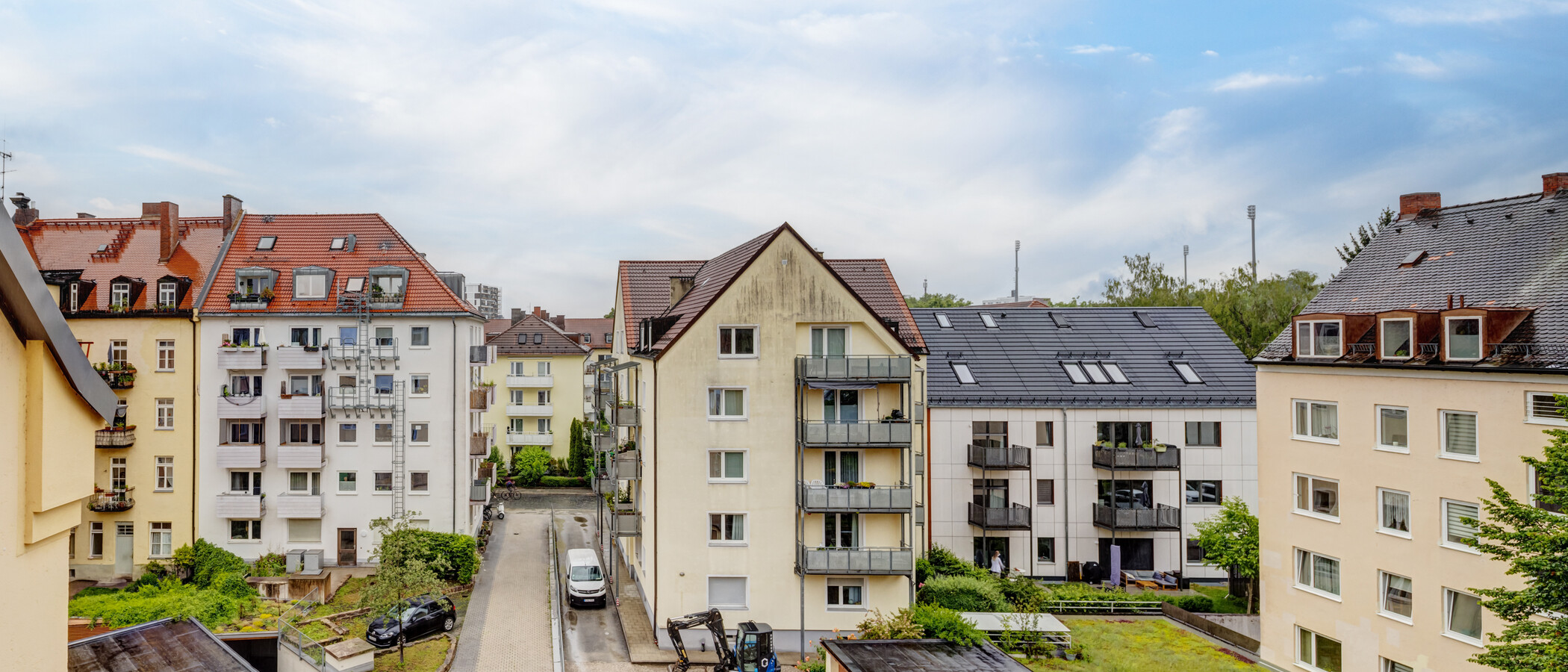 мансардная квартира München Untergiesing 01 вид из окна 14653