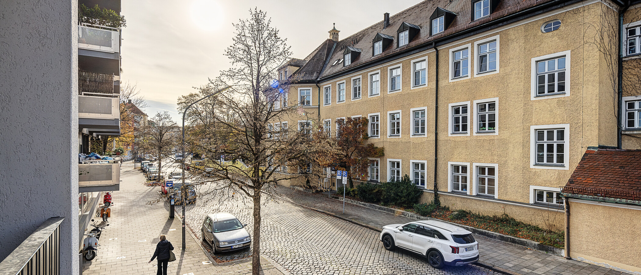 квартира München Nymphenburg 02 вид из окна 14667
