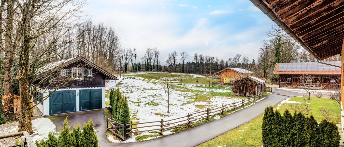 двухэтажная квартира Waakirchen 01 вид из окна 14683