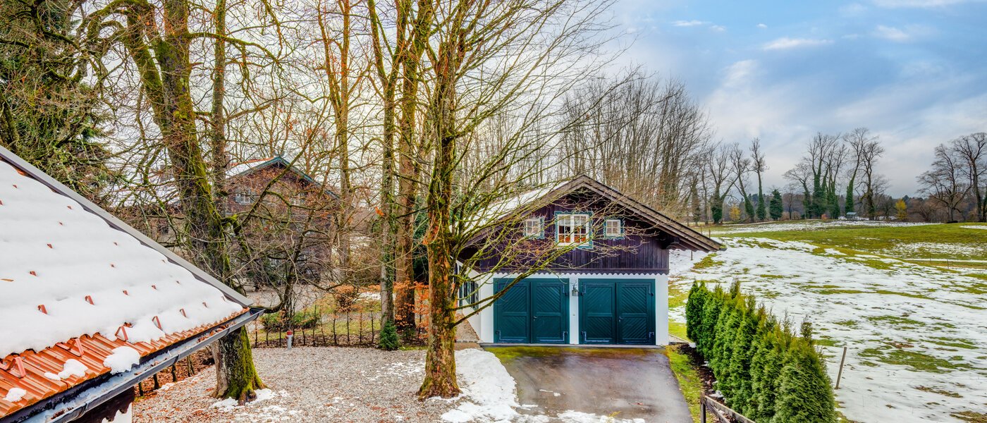 двухэтажная квартира Waakirchen 02 вид из окна 14683