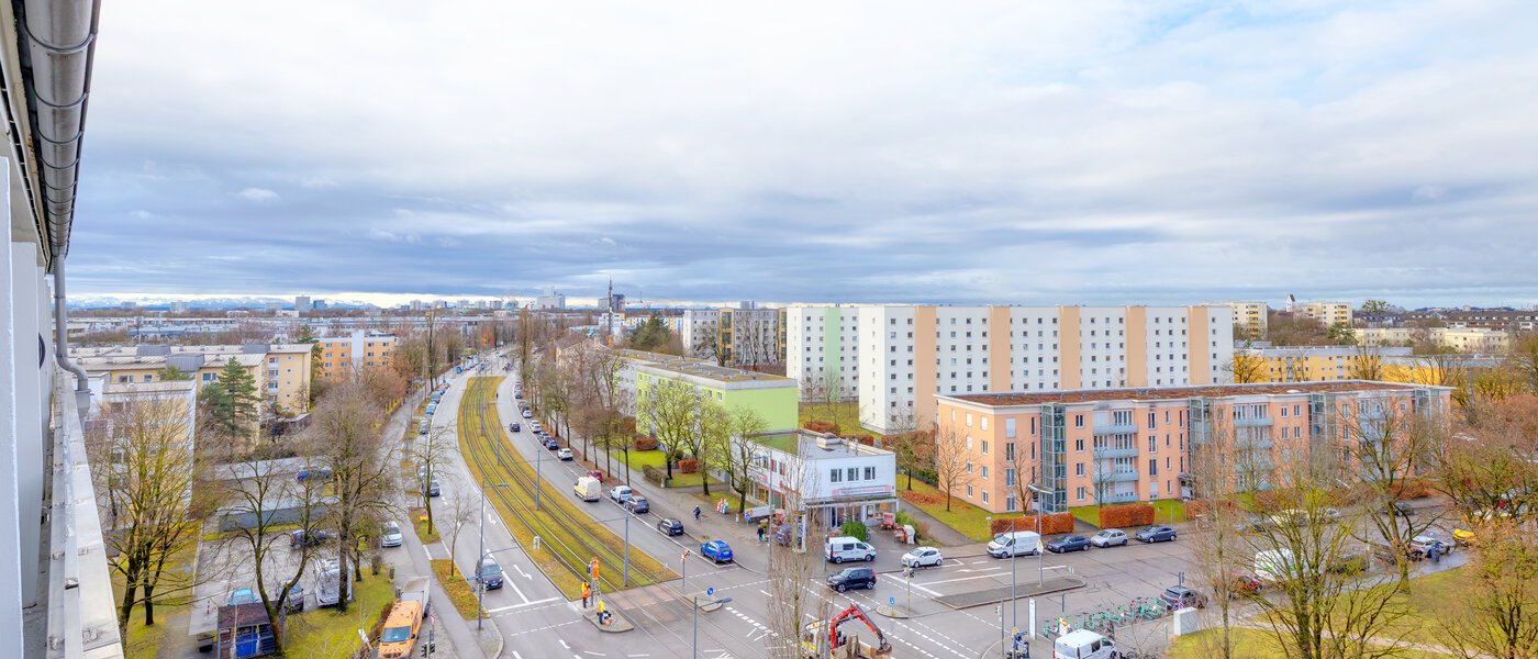 квартира München Oberföhring 01 вид из окна 14689