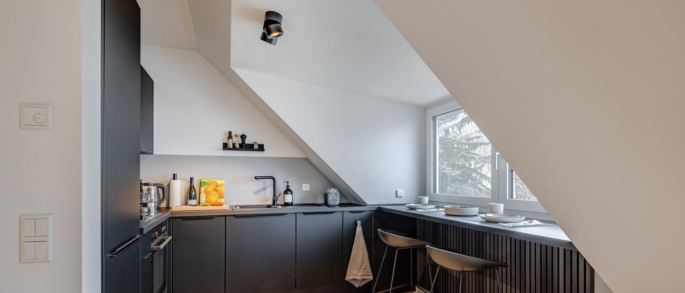 мансардная квартира München Allach 02 кухня 14692