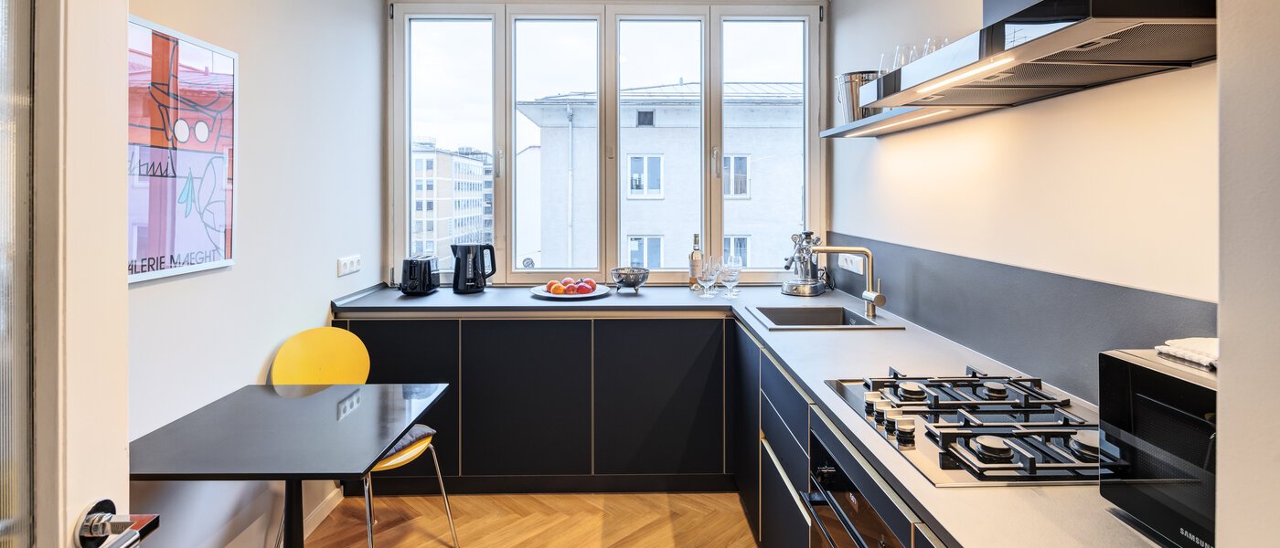 квартира München Maxvorstadt - Universitätsviertel 01 кухня 14693