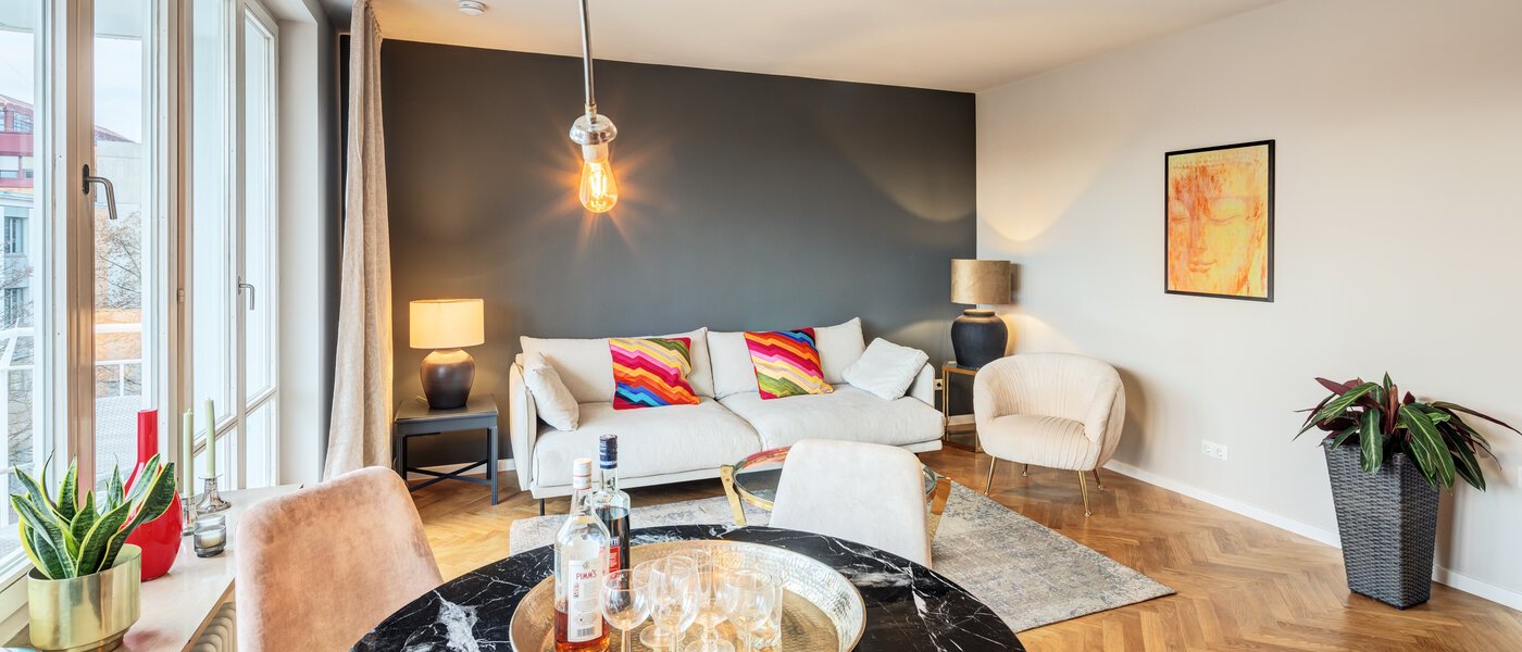 квартира München Maxvorstadt - Universitätsviertel 04 жилое пространство 14693