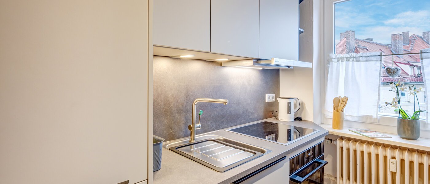 мансардная квартира München Nymphenburg 02 кухня 14694