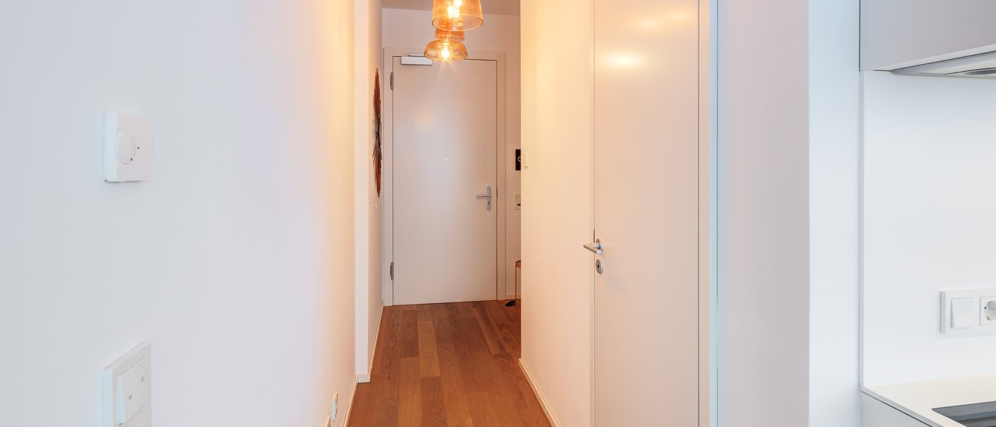 мансардная квартира München Neuhausen 02 коридор 14699