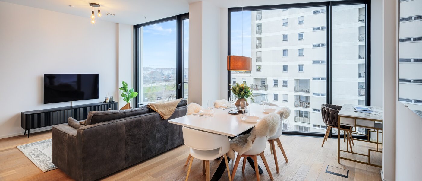 мансардная квартира München Neuhausen 01 жилое пространство 14699