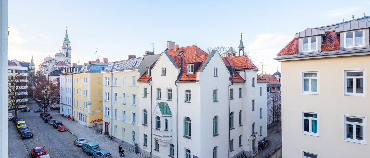 квартира München Untersendling 02 вид из окна 14701