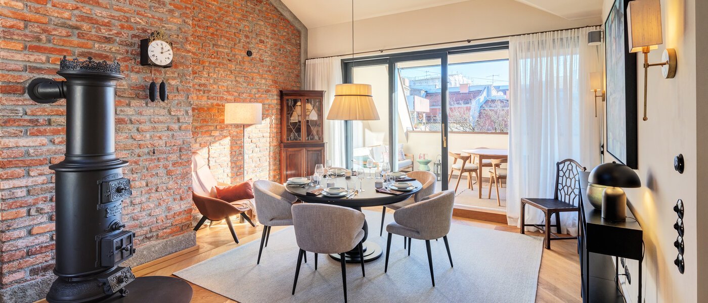 мансардная квартира München Neuhausen 06 кухня 14709