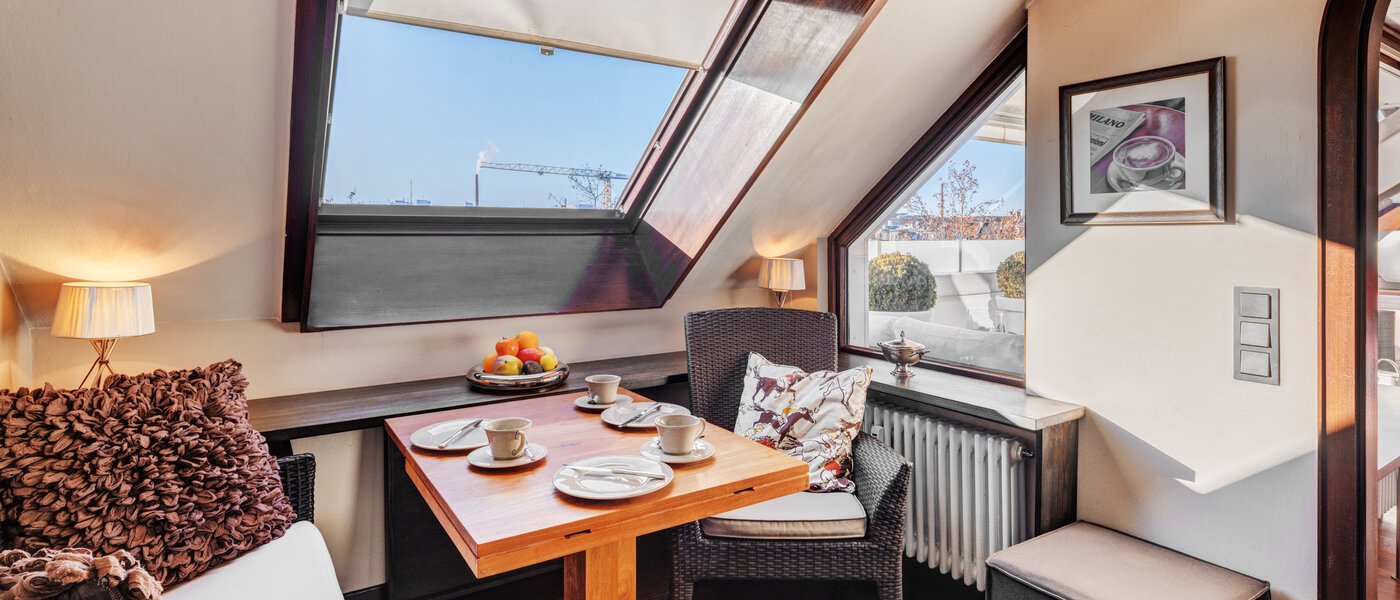 двухэтажная квартира München Maxvorstadt 03 кухня 14710