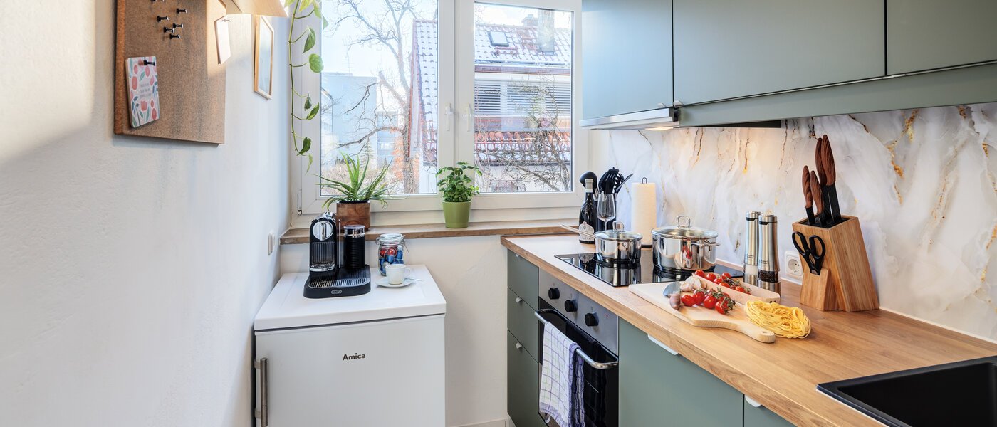 квартира München Obermenzing 01 кухня 14712