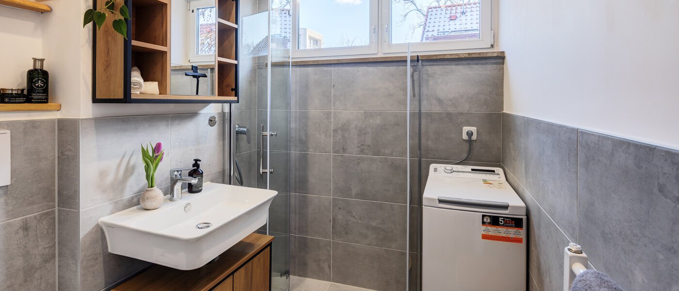 квартира München Obermenzing 01 ванная комната 14712