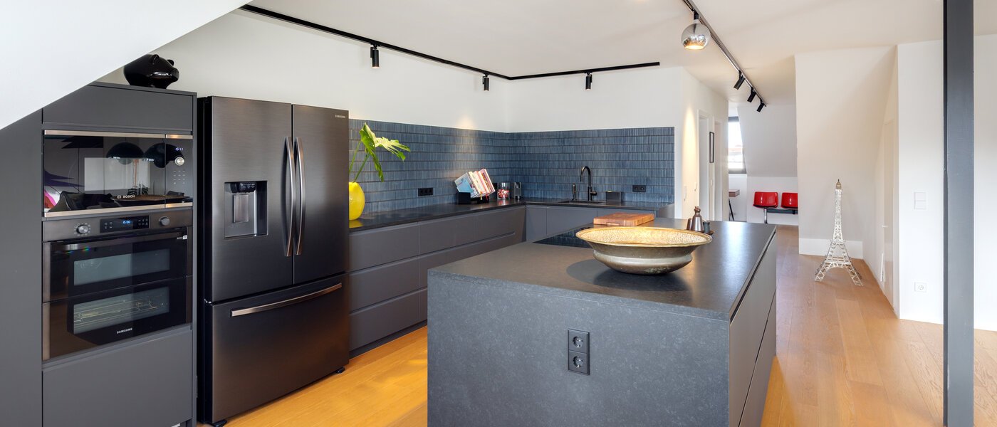 двухэтажная квартира München Glockenbachviertel 03 кухня 14717