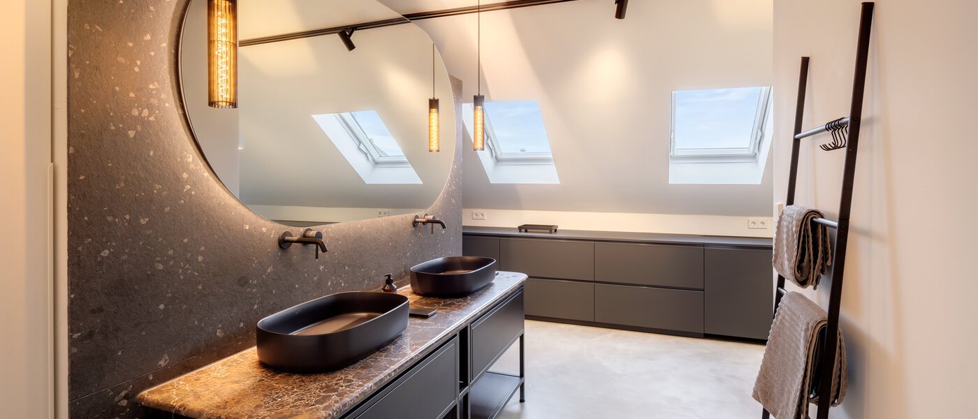 двухэтажная квартира München Glockenbachviertel 02 ванная комната 14717