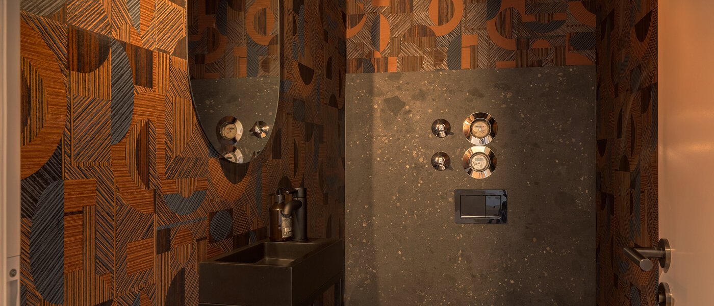 двухэтажная квартира München Glockenbachviertel 01 гостевой туалет 14717