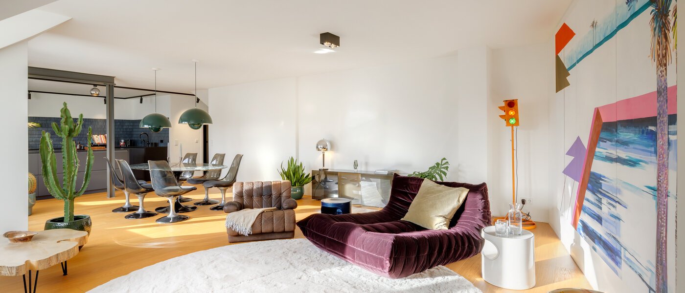 двухэтажная квартира München Glockenbachviertel 05 гостиная 14717