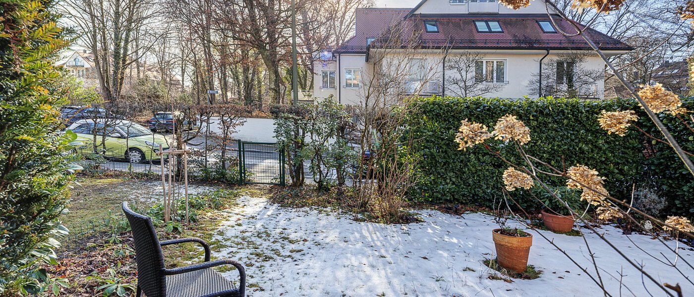 квартира с садом München Solln 02 сад 14725