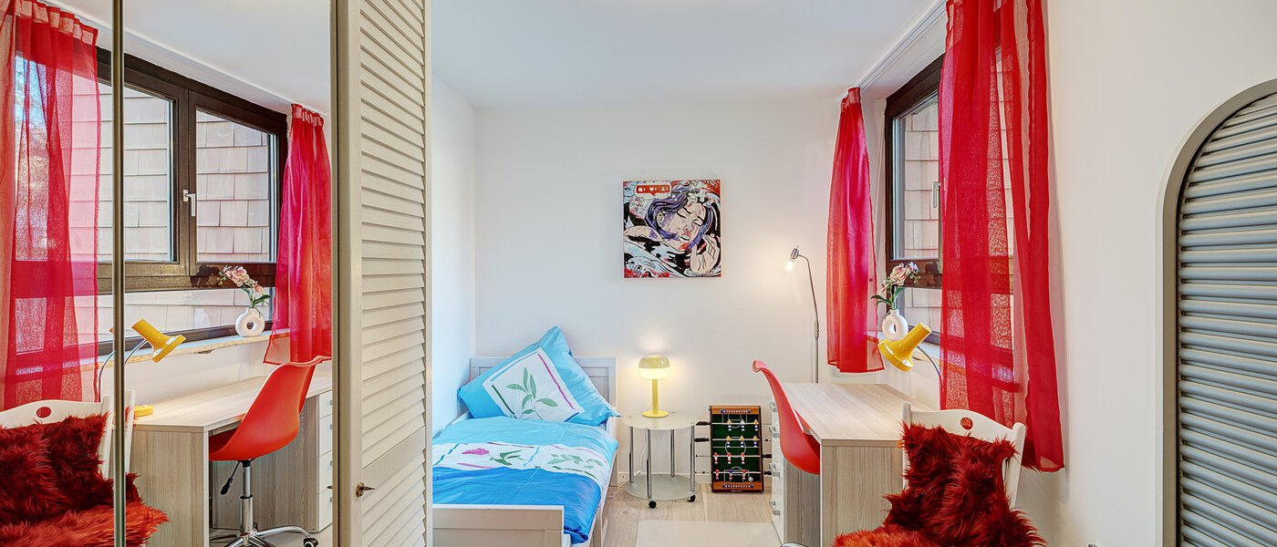 квартира с садом München Solln 01 2-я спальная комната 14725