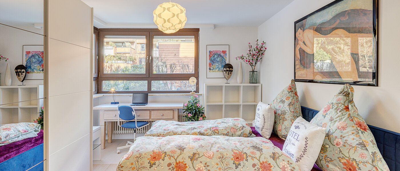 квартира с садом München Solln 01 1-я спальная комната 14725