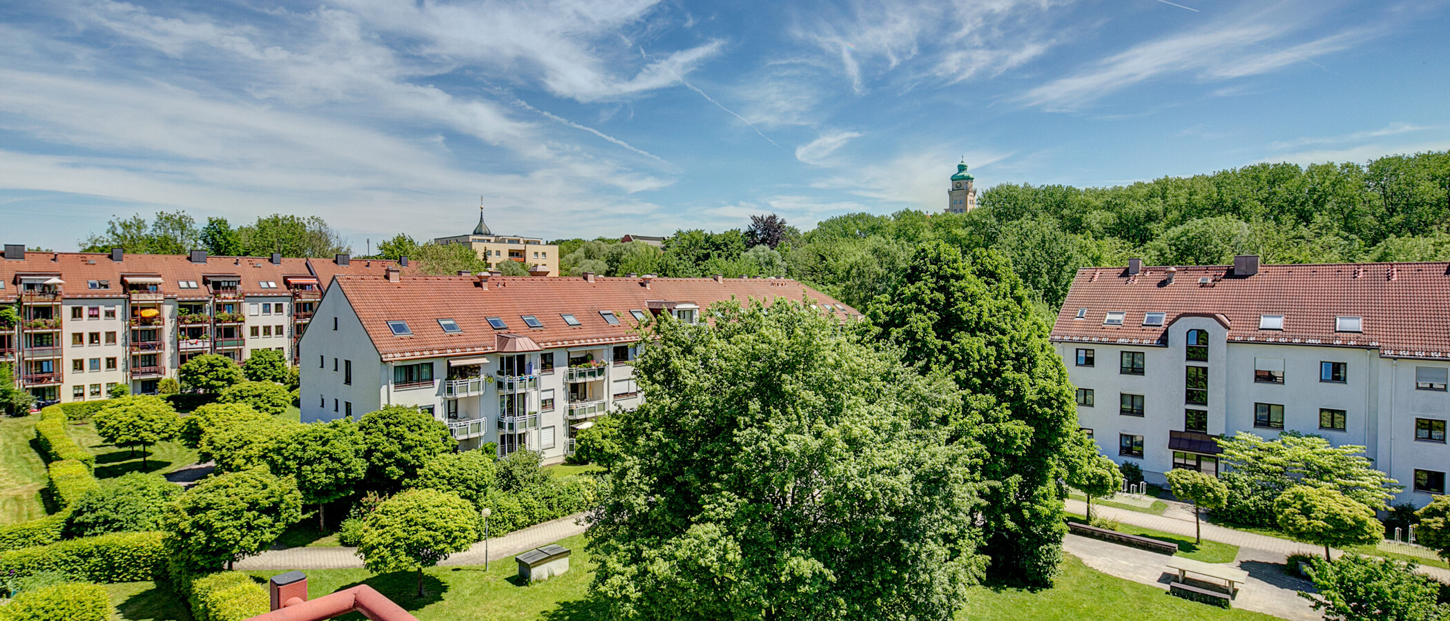 мансардная квартира München Untergiesing 01 вид из окна 1473