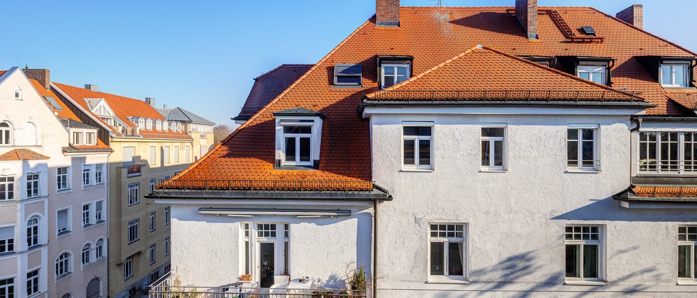 мансардная квартира München Schwabing-West 04 вид из окна 14731