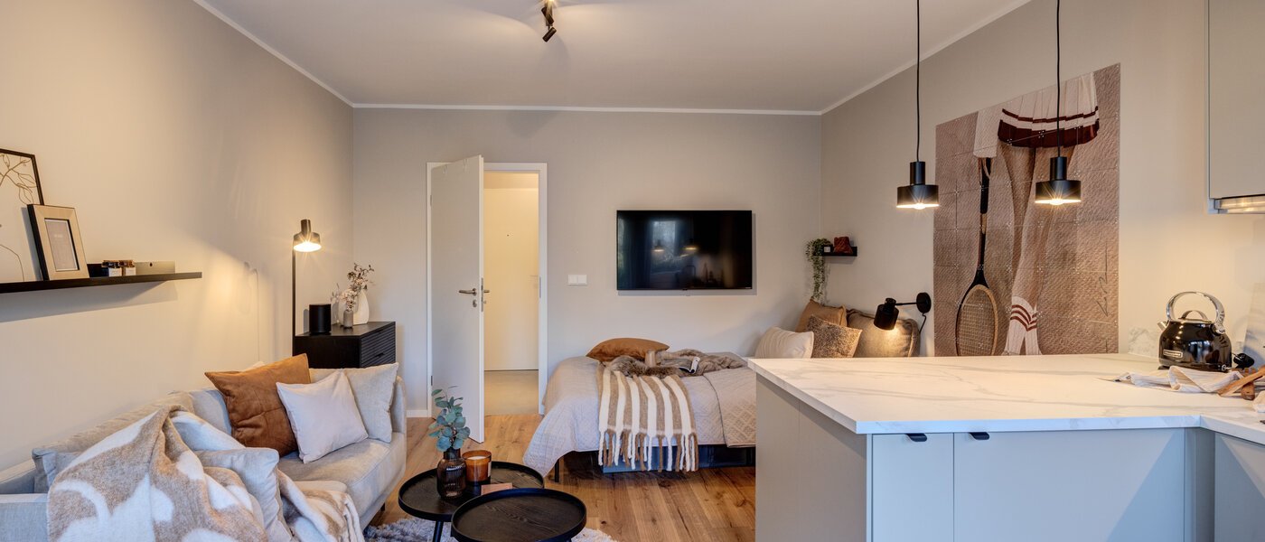 квартира München Schwabing - Alte Heide 04 жилое пространство 14736