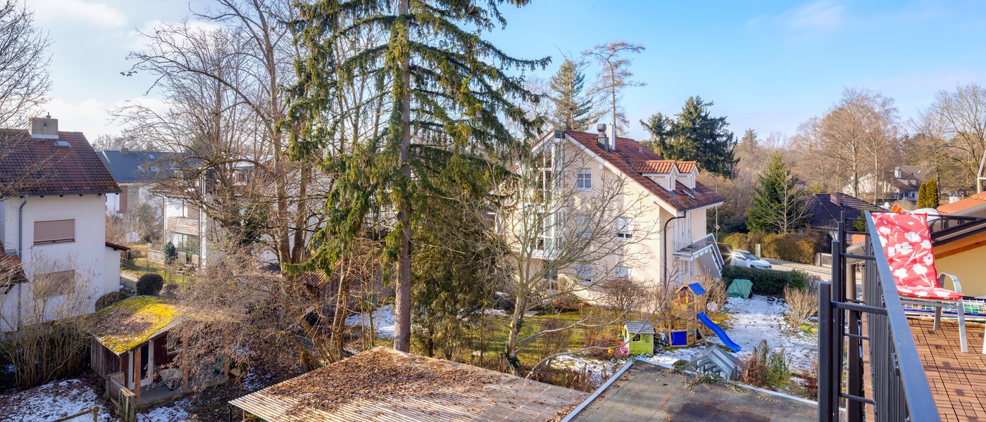 мансардная квартира Gröbenzell 02 вид из окна 14746