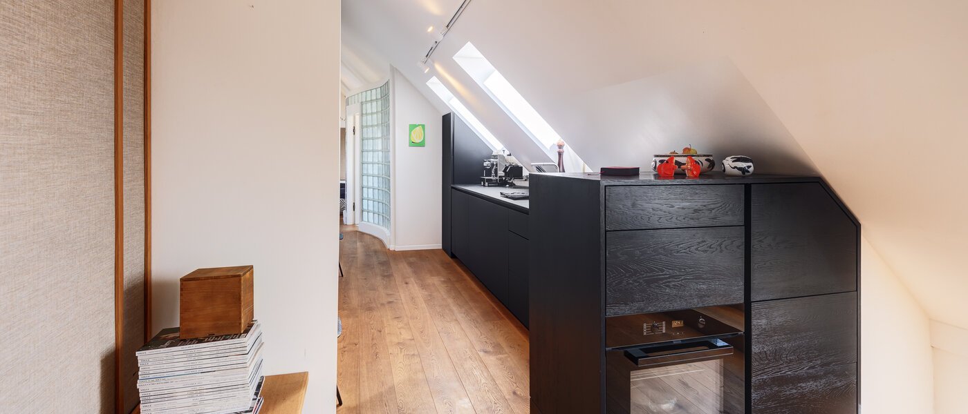 мансардная квартира München Haidhausen 06 кухня 14748
