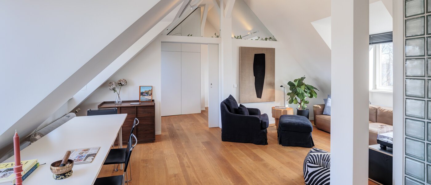 мансардная квартира München Haidhausen 01 жилое пространство 14748